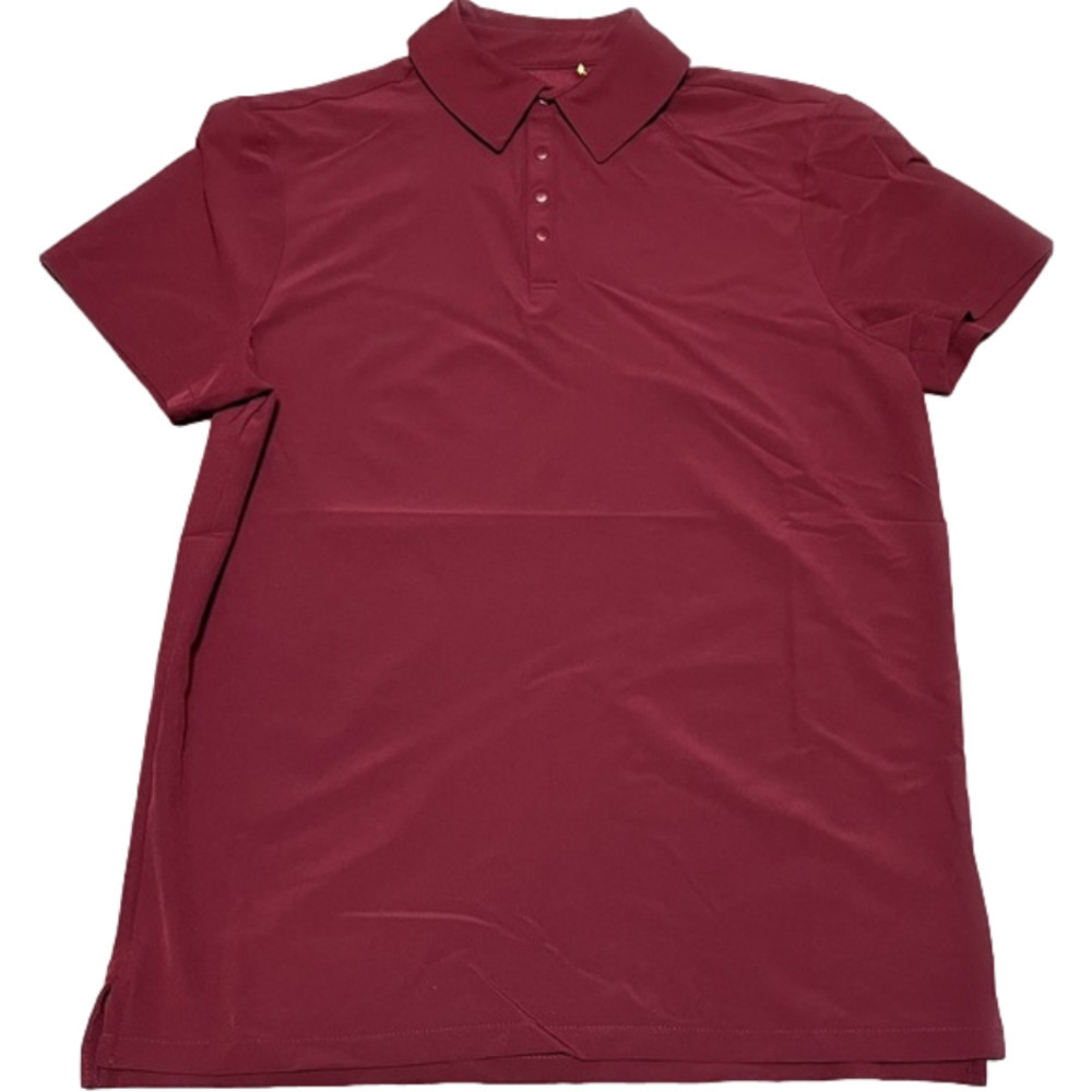 NWT Target All In Motion Red Stretch Woven Polo Shirt Size Small